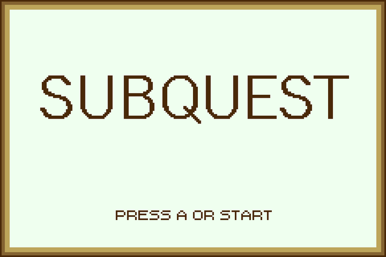 subquest gba homebrew game